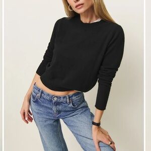 Reformation Dana Cashmere Crew Sweater